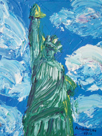 Andrew's painting