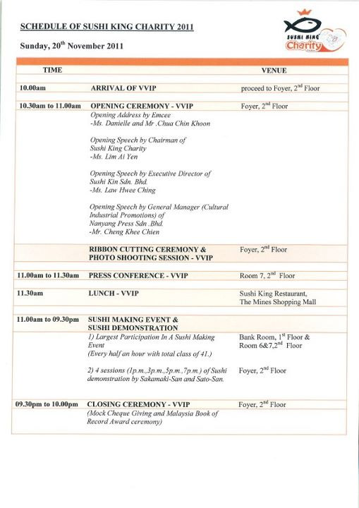 Thailand floods: sushi making event